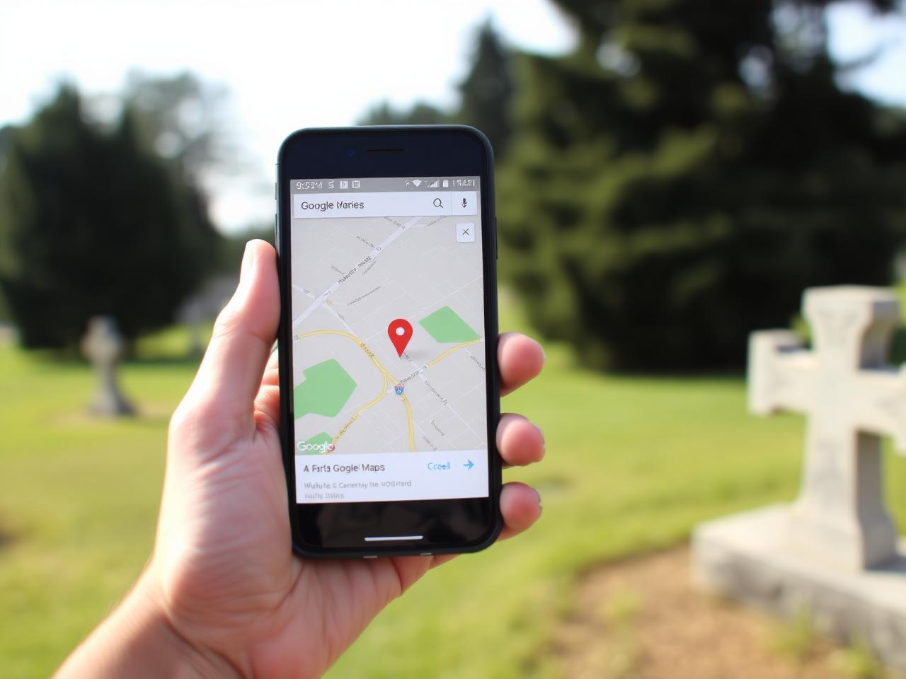 Gravesite GPS Pin Drop